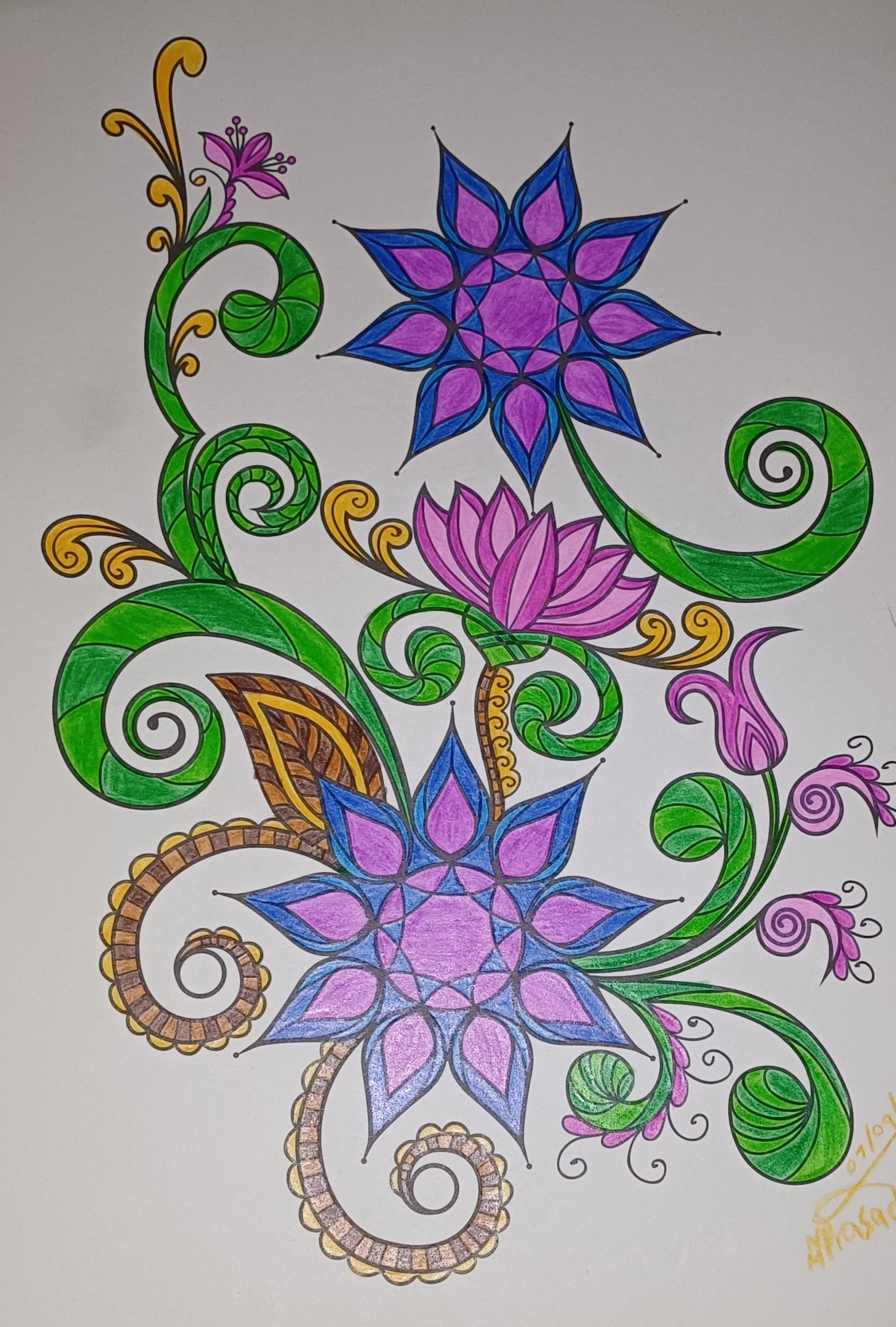 Colouring Flowers